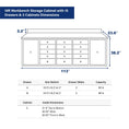 Load image into Gallery viewer, 10ft Workbench Storage Cabinet with 15 Drawers & 2 Cabinets