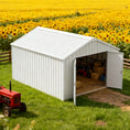 Load image into Gallery viewer, 12'x20' Heavy-Duty Metal Garage Shed