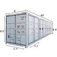 Load image into Gallery viewer, 40ft High Cube Container with 4 Side Doors, with Logo