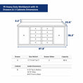 Load image into Gallery viewer, 7ft Heavy Duty Workbench with 10 Drawers & 2 Cabinets
