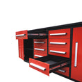 Load image into Gallery viewer, 7ft Heavy Duty Workbench with 10 Drawers & 2 Cabinets