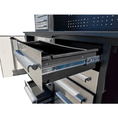 Load image into Gallery viewer, 7 ft Garage Workbench Cabinet (18 Drawers & 4 Cabinets & Pegboard)