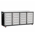Load image into Gallery viewer, 7ft Heavy Duty Garage Workbench Cabinet with 20 Drawers