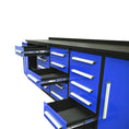 Load image into Gallery viewer, 10ft Workbench Storage Cabinet with 15 Drawers & 2 Cabinets
