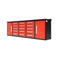 Load image into Gallery viewer, 10ft Workbench Storage Cabinet with 15 Drawers & 2 Cabinets
