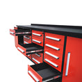 Load image into Gallery viewer, 10ft Workbench Storage Cabinet with 15 Drawers & 2 Cabinets

