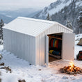 Load image into Gallery viewer, 12'x20' Heavy-Duty Metal Garage Shed
