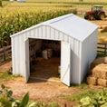 Load image into Gallery viewer, 12'x20' Heavy-Duty Metal Garage Shed
