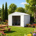 Load image into Gallery viewer, 12'x20' Heavy-Duty Metal Garage Shed
