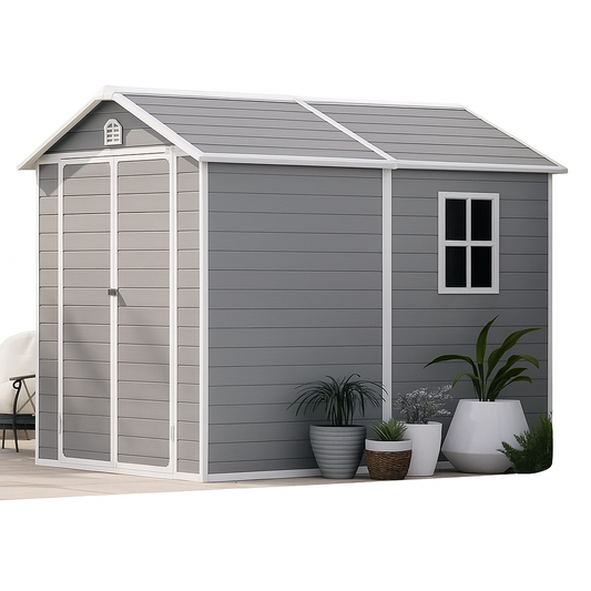 NordicHaven Apex 8x10 Premium Resin Shed