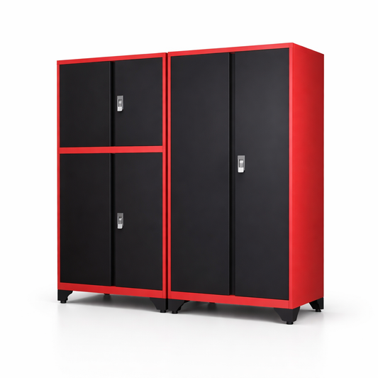 EmberVault CrimsonLine Modular Garage Cabinet Suite