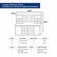 Load image into Gallery viewer, 7 ft Garage Workbench Cabinet (18 Drawers & 4 Cabinets & Pegboard)
