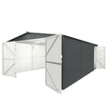 Load image into Gallery viewer, 13'x20' Metal Shed with Double Front Doors & Side Entry Door
