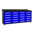 Load image into Gallery viewer, 7ft Heavy Duty Garage Workbench Cabinet with 20 Drawers

