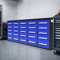 Load image into Gallery viewer, 7ft Heavy Duty Garage Workbench Cabinet with 20 Drawers
